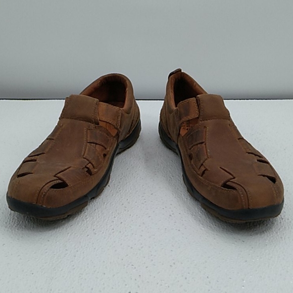 Timberland Shoes Timberland Mens Brown Leather Loafer Slip On Shoes